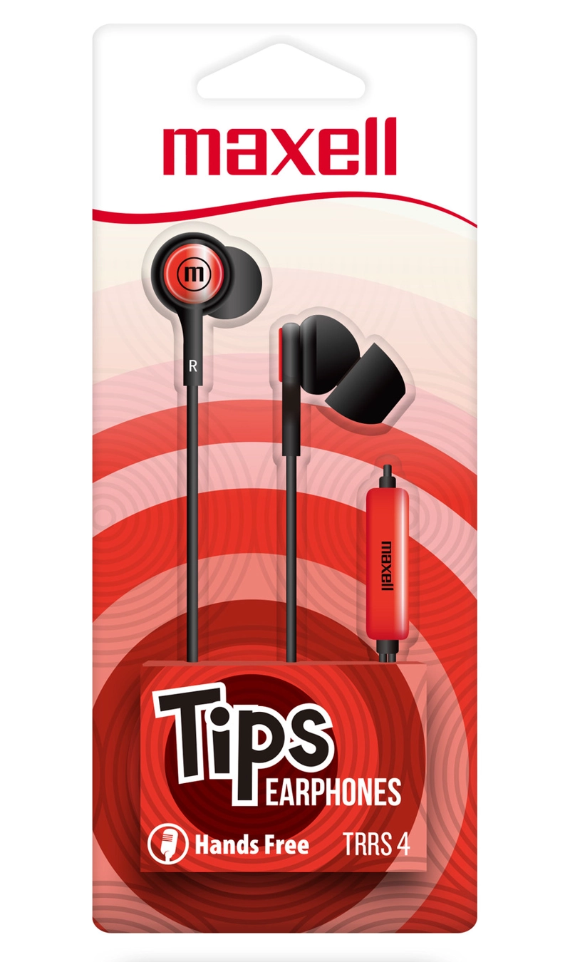 AUDÍFONOS MAXELL IN EAR IN-TIPS ROJO MICRÓFONO - 2