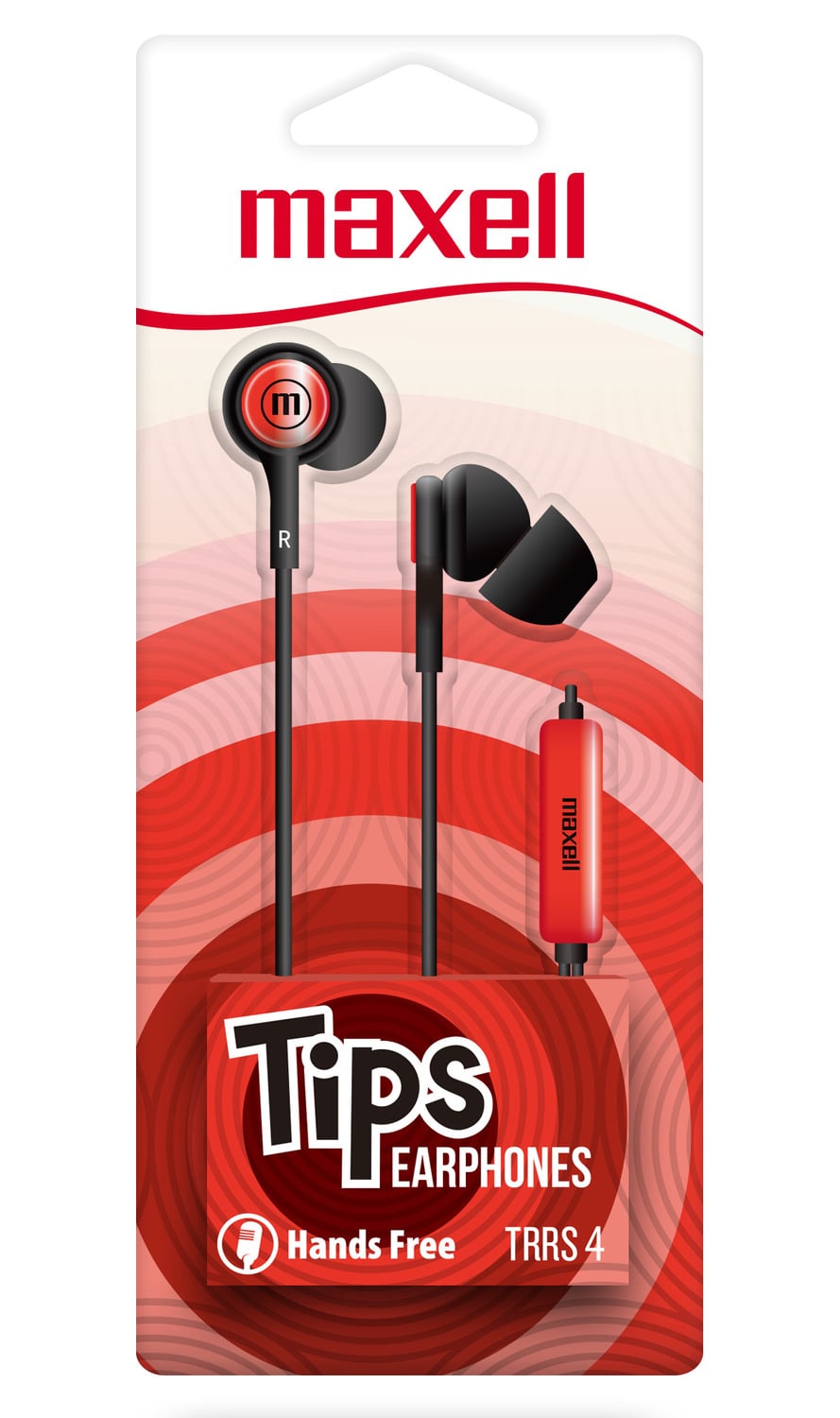 AUDÍFONOS MAXELL IN EAR IN-TIPS ROJO MICRÓFONO - 2