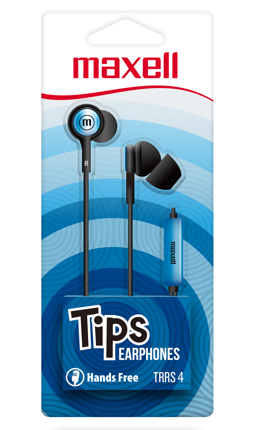 AUDÍFONOS MAXELL IN EAR IN-TIPS AZUL MICRÓFONO - 2