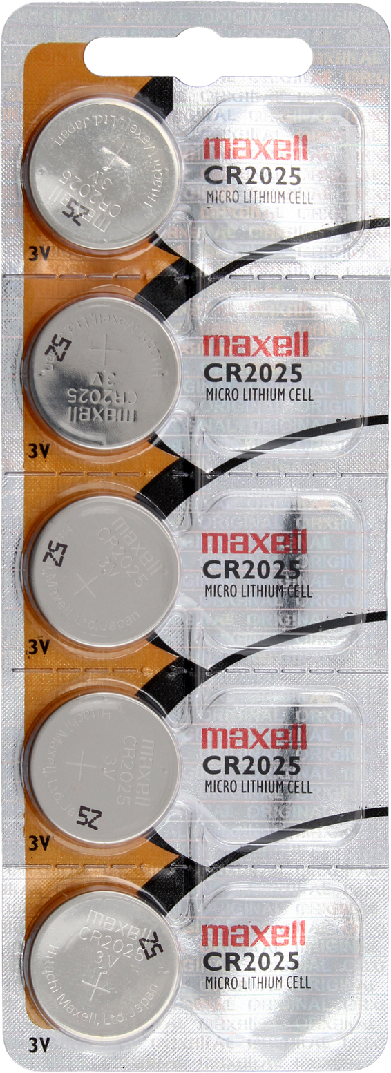 PILAS MAXELL PACK 5 CR2025 3V TIPO BOTÓN ORIGINAL - 1