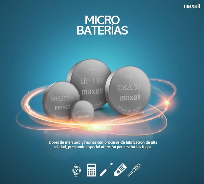 PILAS MAXELL PACK 5 CR2025 3V TIPO BOTÓN ORIGINAL - 2