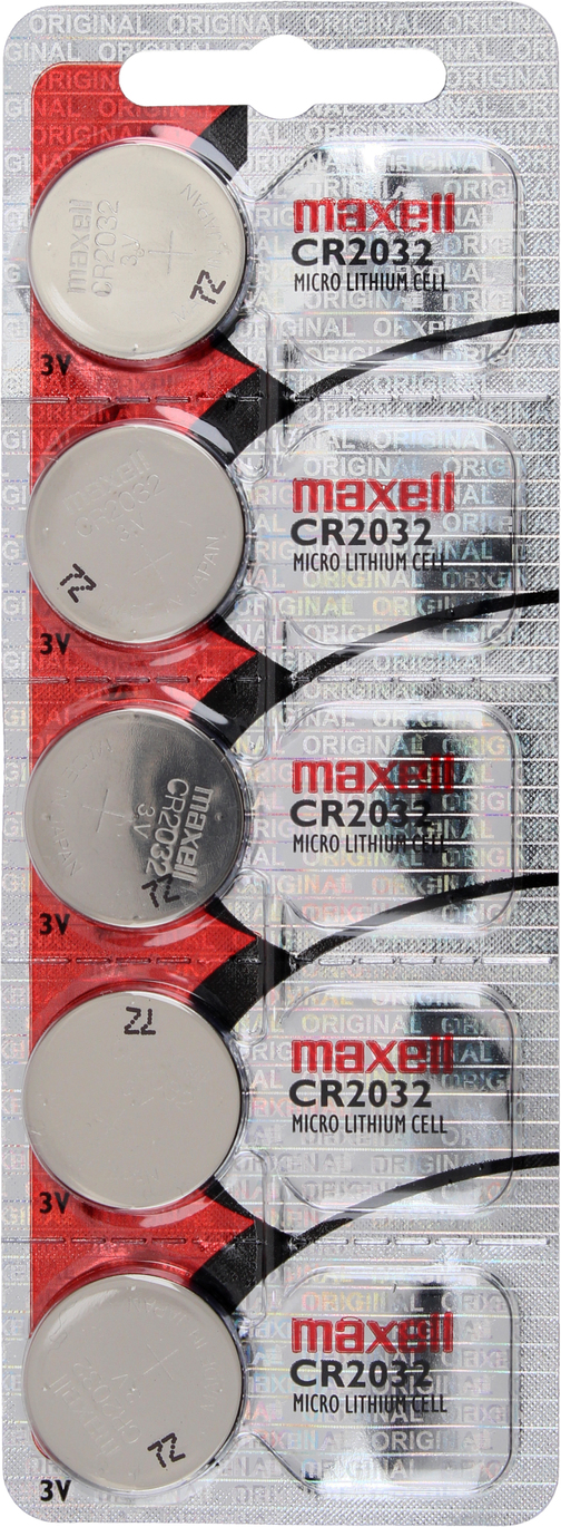 PACK 5 PILAS CR2032 3V MAXELL TIPO BOTÓN ORIGINAL - 1