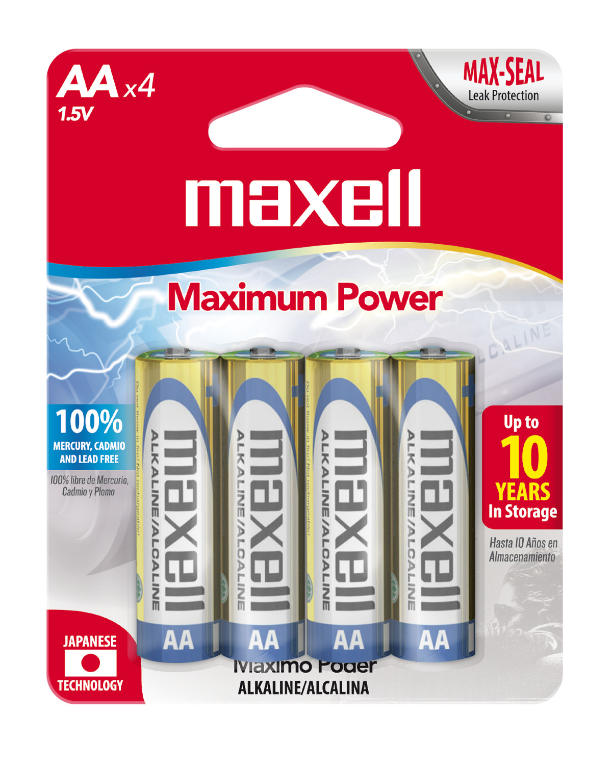 PACK 48 PILAS ALCALINAS AA BLISTER 4 UDS. - 2
