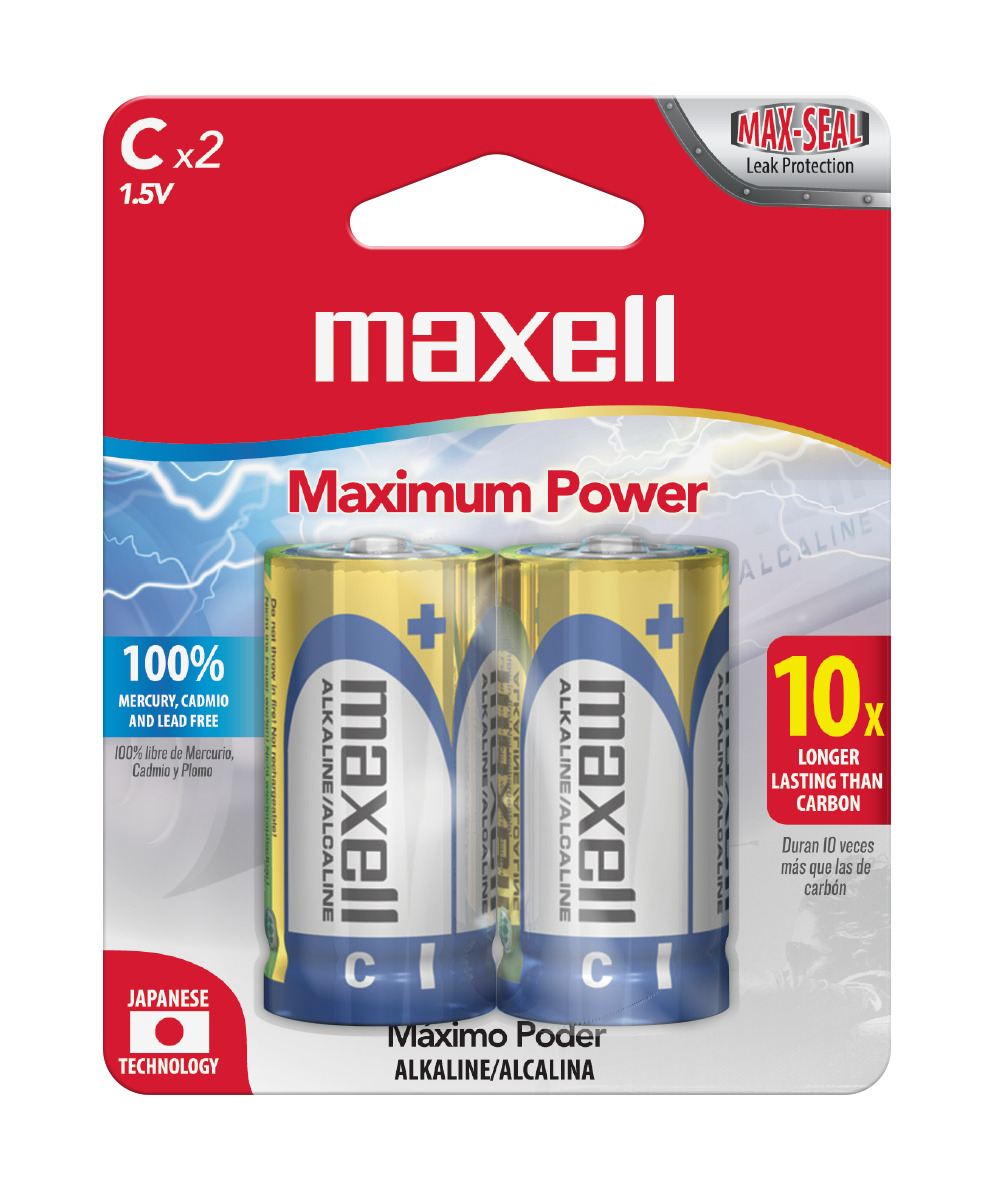 PACK 12 PILAS ALCALINAS TIPO C BLISTER 2 UDS. - 2