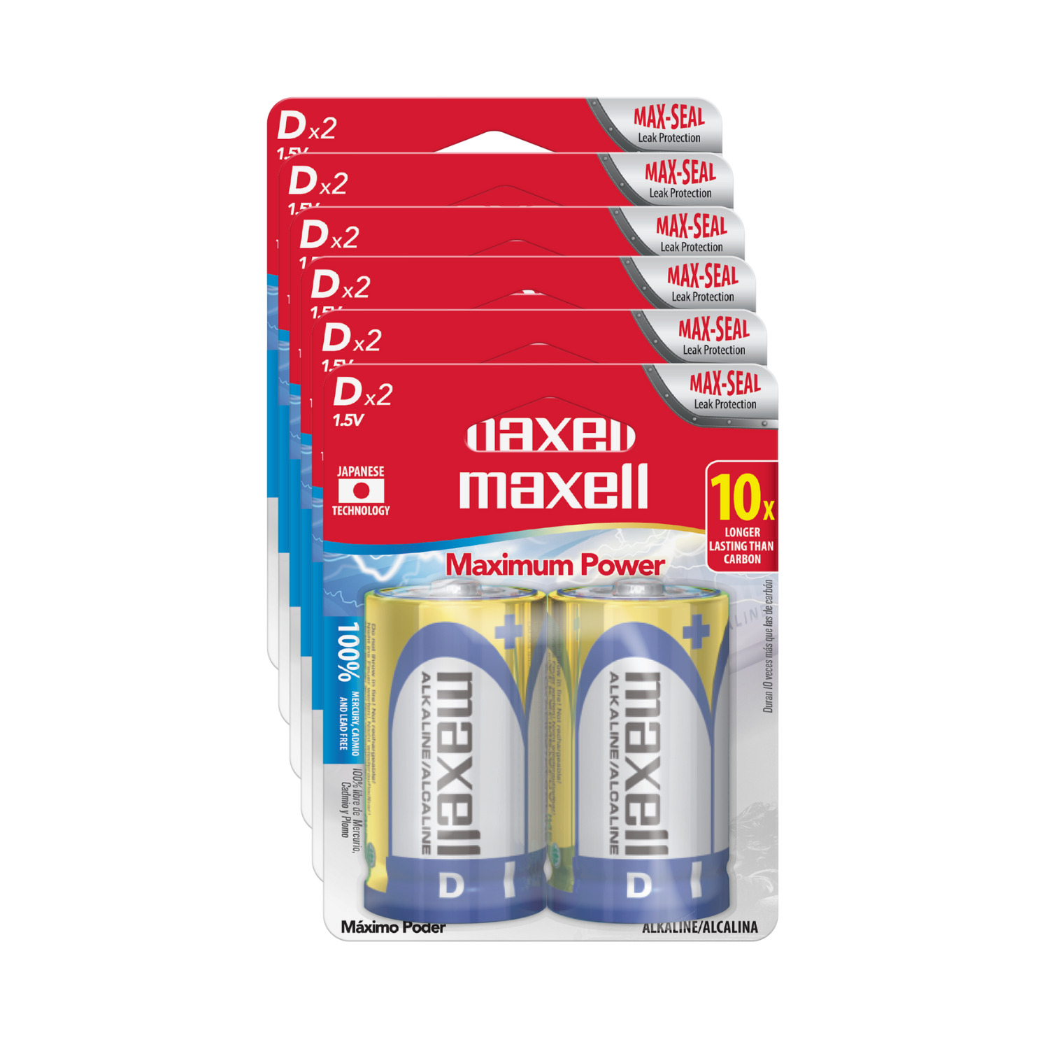 PACK 12 PILAS ALCALINAS TIPO D BLISTER 2 UDS. - 1