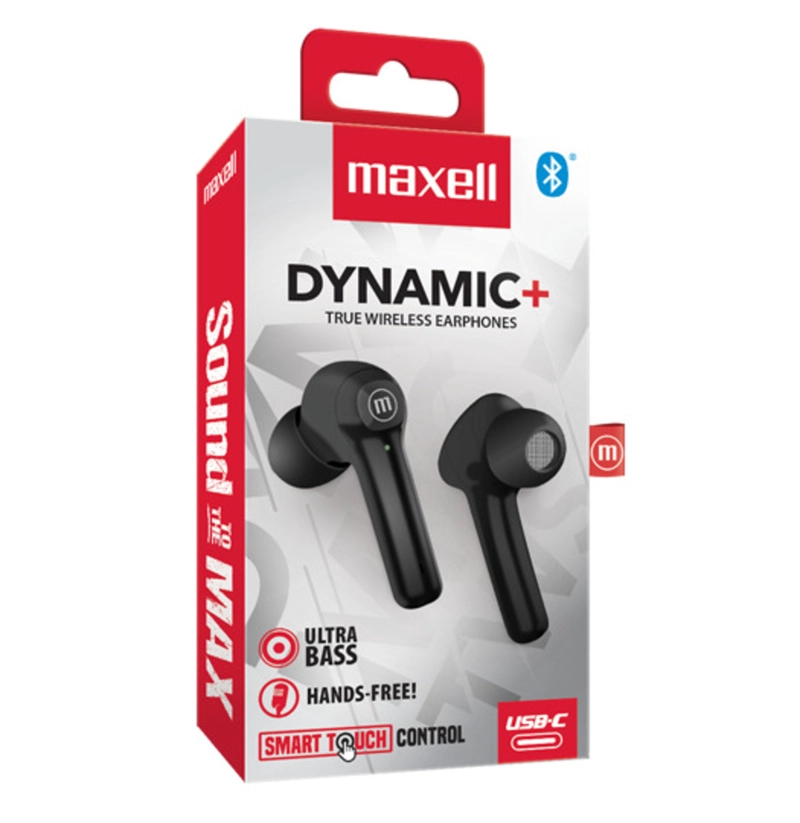AUDÍFONOS MAXELL TRUE WIRELESS EB-BTDY DYNAMIC BLUETOOTH NEGRO - 3
