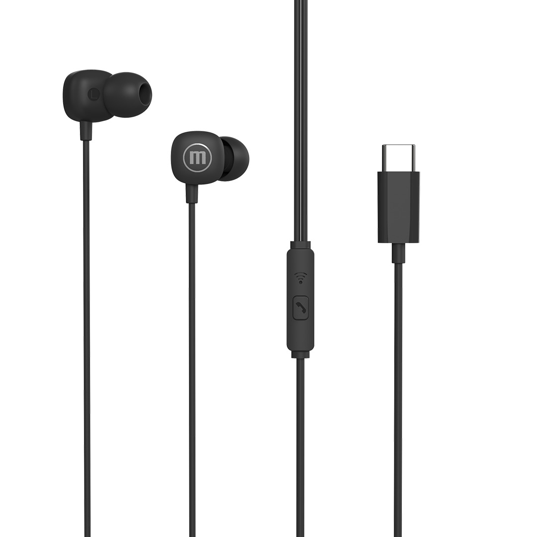 AUDIFONOS MAXELL SQUARE+ NEGRO CONECTOR TIPO C