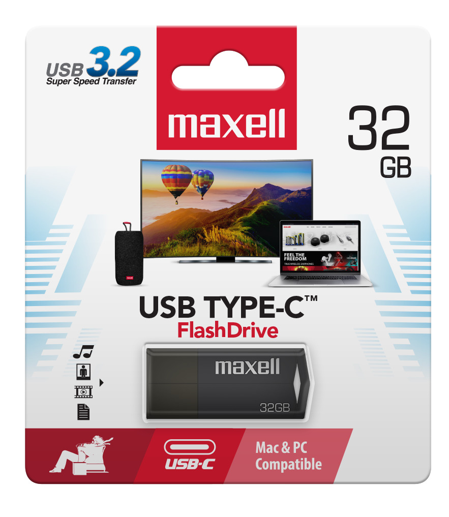 PENDRIVE MAXELL USBTC TIPO C 32GB 3.2 NEGRO - 2