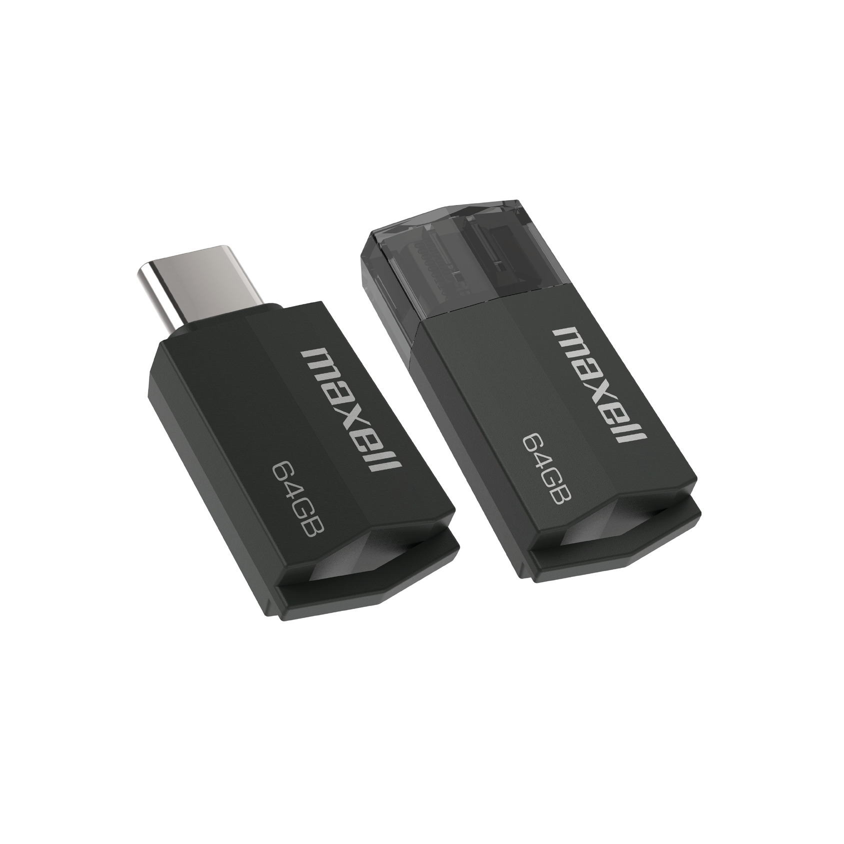 PENDRIVE MAXELL USBTC TIPO C 64GB 3.2 NEGRO - 1