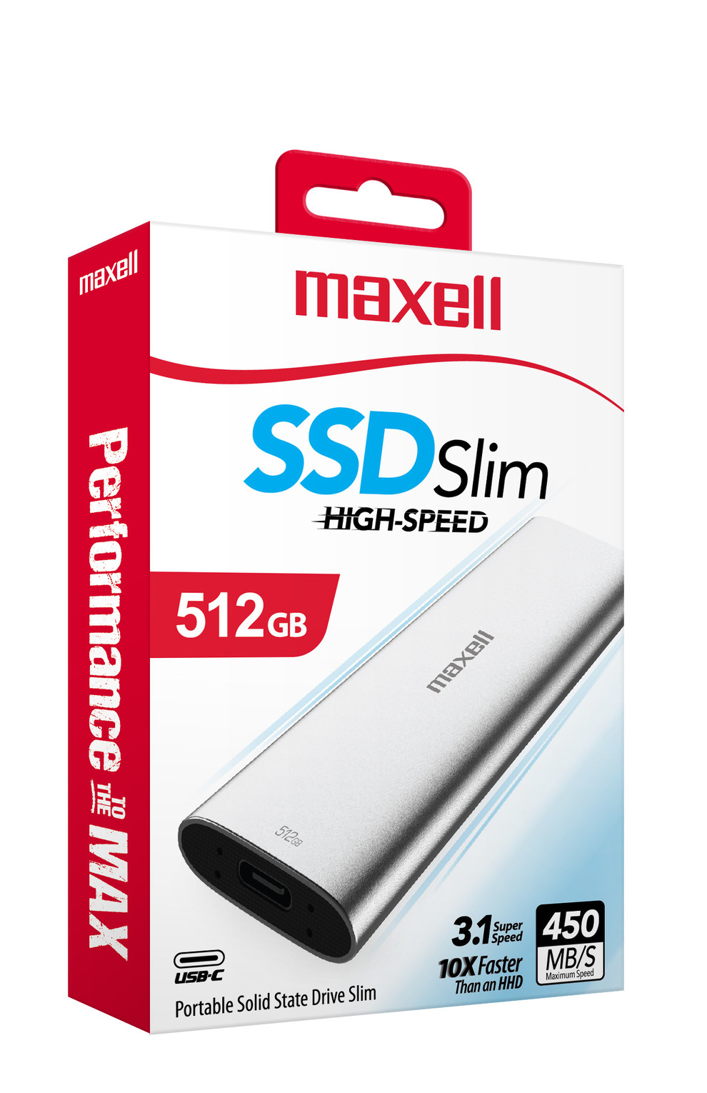DISCO DURO MAXELL SOLIDO SSD EXTERNO 512GB 3.1 USB TIPO C - 2