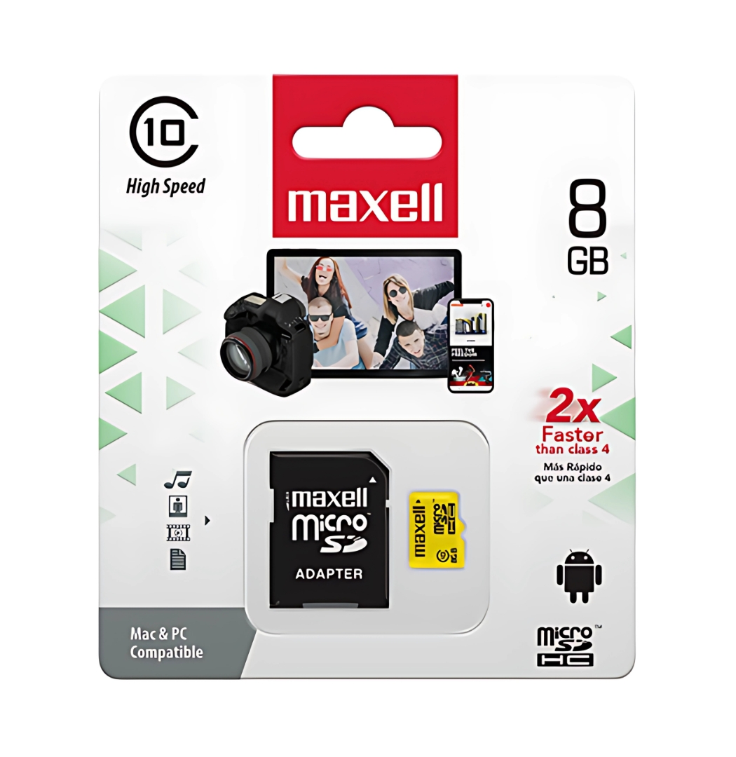 TARJETA MICROSDXC MAXELL 8GB CLASE 10 - 3