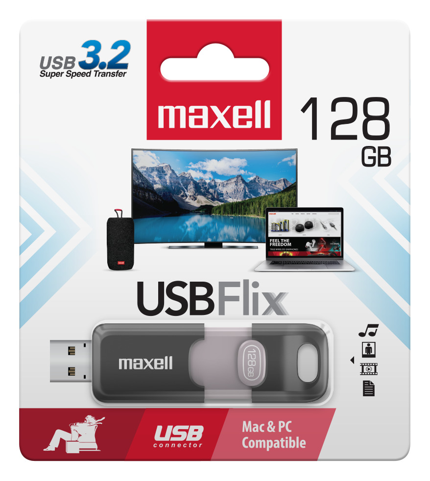 PENDRIVE MAXELL FLIX 128GB 3.2 - 4