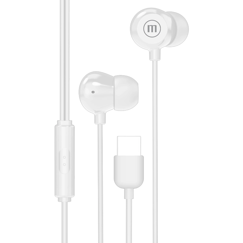 AUDÍFONOS MAXELL IN EAR IN-BAX BLANCO MICRÓFONO CONECTOR TIPO C - 2