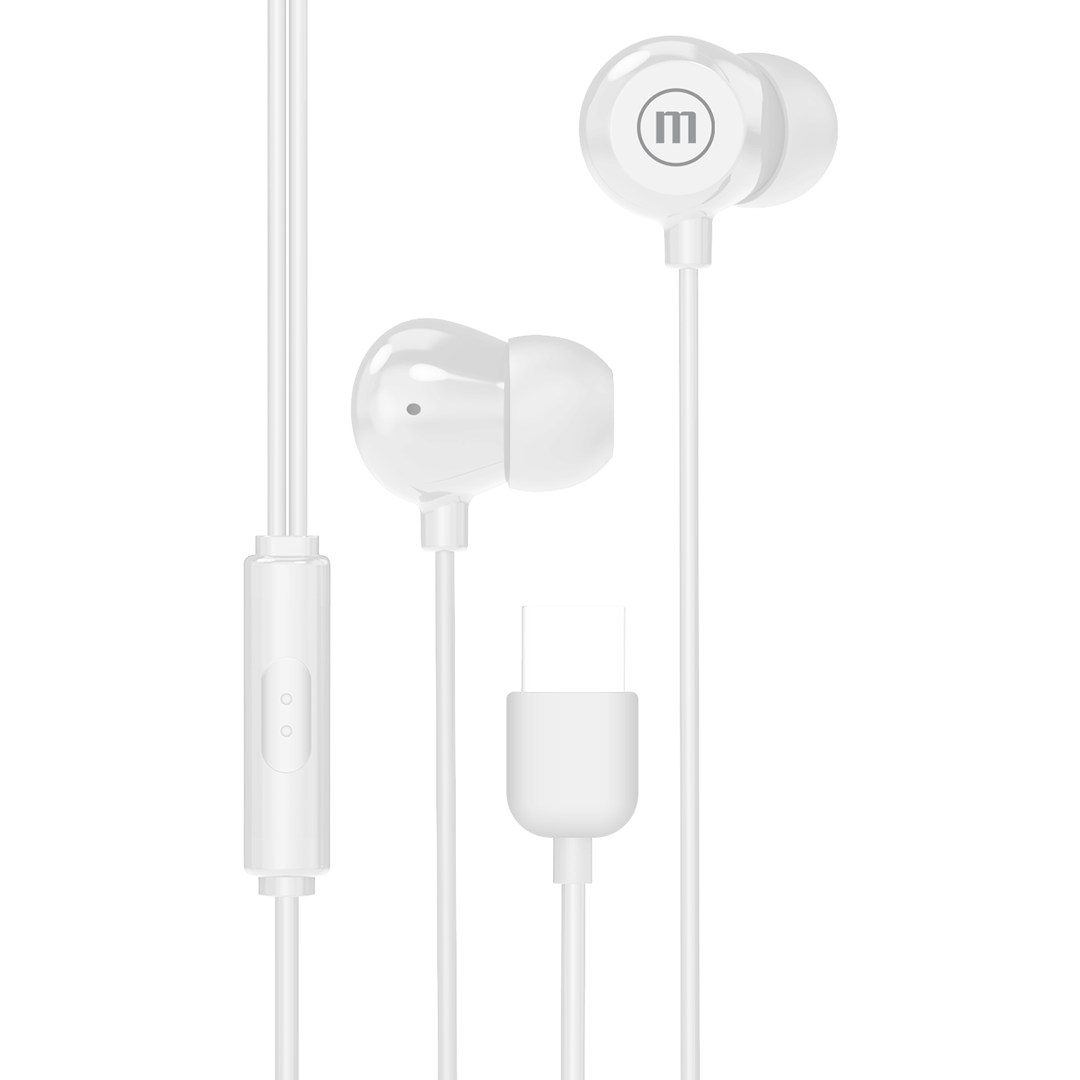 AUDÍFONOS MAXELL IN EAR IN-BAX BLANCO MICRÓFONO CONECTOR TIPO C - 2