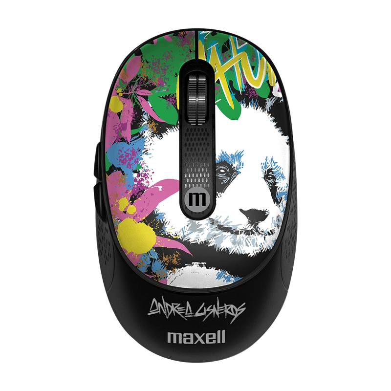 MOUSE INALÁMBRICO MAXELL DISEÑO WILD 4000DPI USB/USB-C PANDA - 1