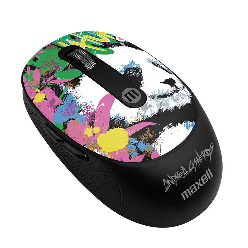 MOUSE INALÁMBRICO MAXELL DISEÑO WILD 4000DPI USB/USB-C PANDA - 2