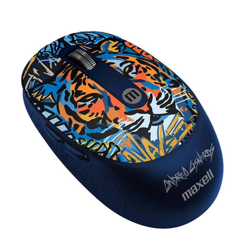 MOUSE INALÁMBRICO MAXELL DISEÑO WILD 4000DPI USB/USB-C TIGRE - 2