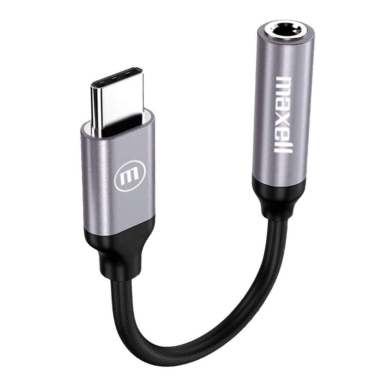 ADAPTADOR MAXELL USB-C A 3.5MM CABLE TRENZADO - 2