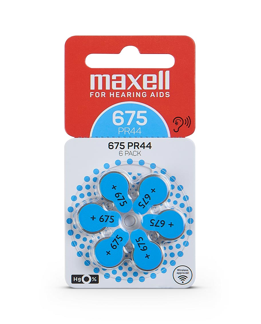 MAXELL PILAS MAXELL AUDÍFONOS TAMAÑO 675 AUDITIVAS 6UN