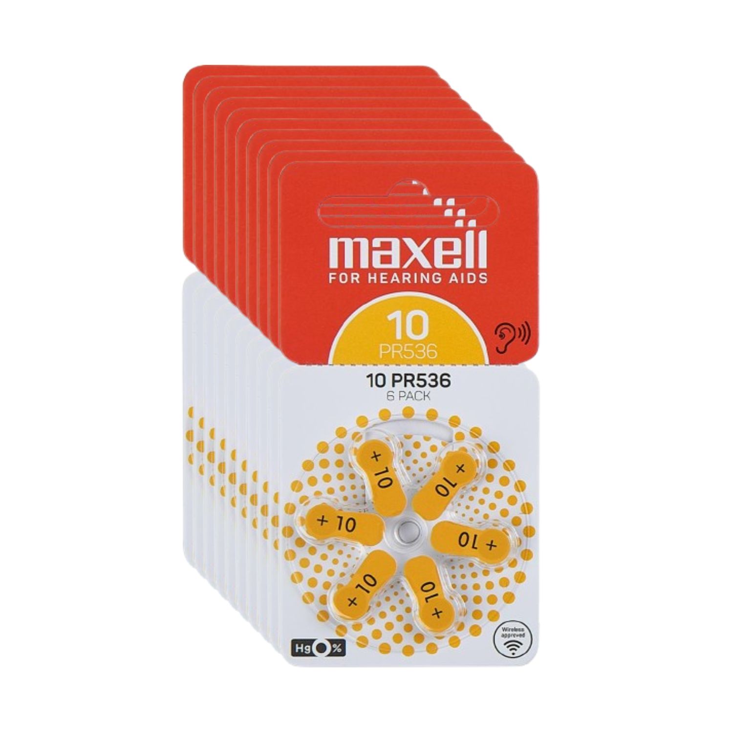 60 PILAS MAXELL AUDÍFONOS TAMAÑO 10 AUDITIVAS - 1