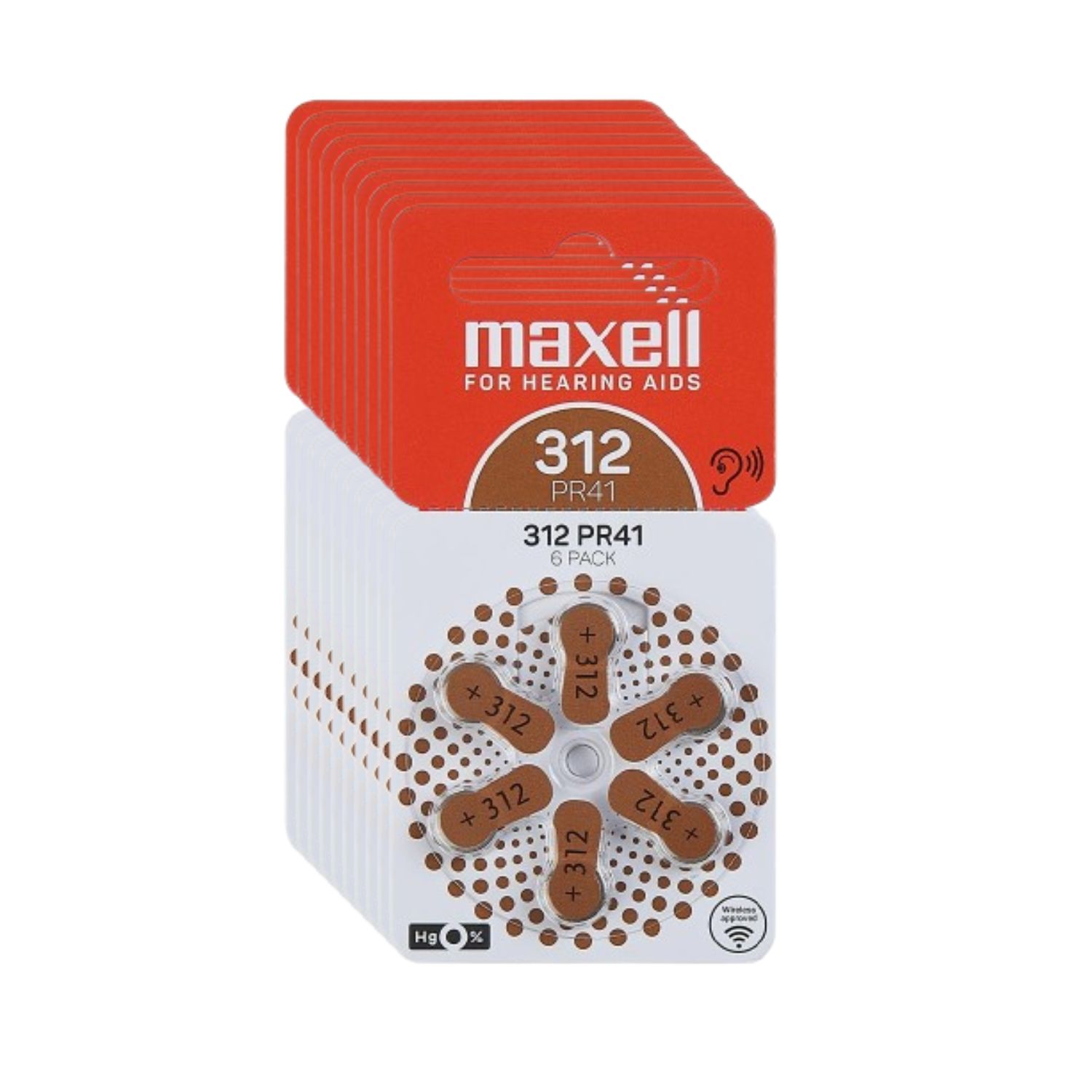 60 PILAS MAXELL AUDÍFONOS TAMAÑO 312 AUDITIVAS - 1
