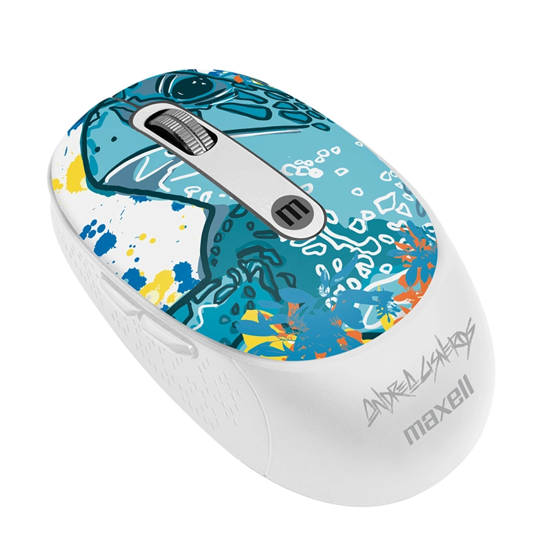 MOUSE INALÁMBRICO MAXELL DISEÑO WILD 4000DPI USB/USB-C TORTUGA - 2