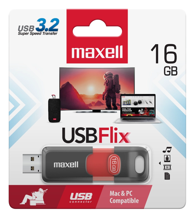 PACK 3 PENDRIVE MAXELL FLIX 16GB 3.2 - 2