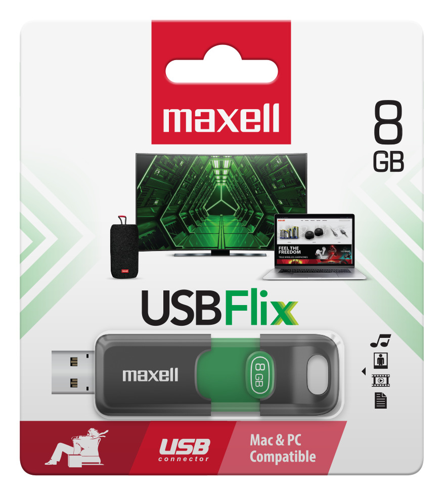 PACK 3 PENDRIVE MAXELL FLIX 8GB 2.0 - 2