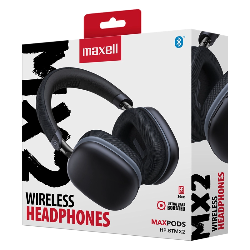 AUDÍFONOS INALÁMBRICOS MAXELL BLUETOOTH MAXPODS 24 HORAS NEGRO - 3