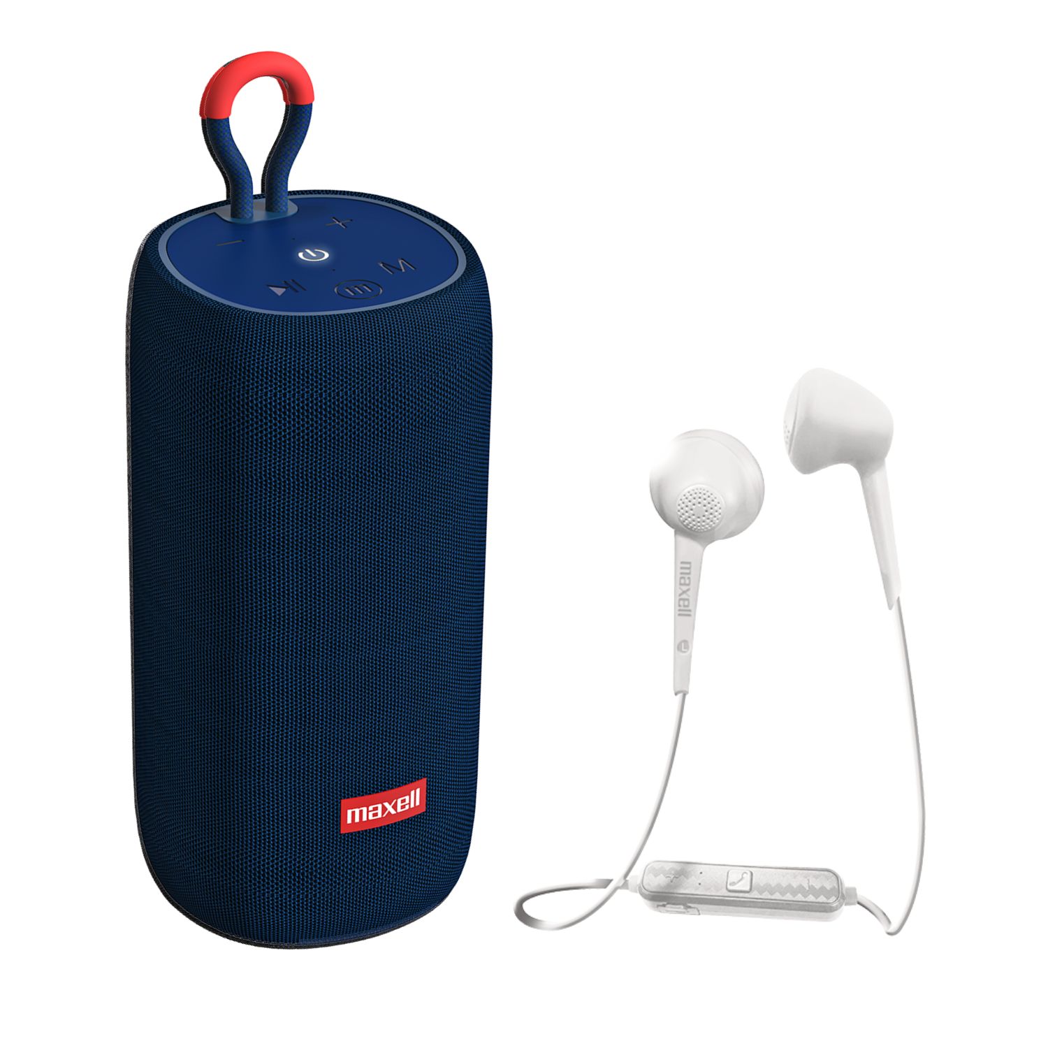 PARLANTE BLUETOOTH PORTÁTIL + AUDÍFONOS BLUETOOTH MAXELL - 1
