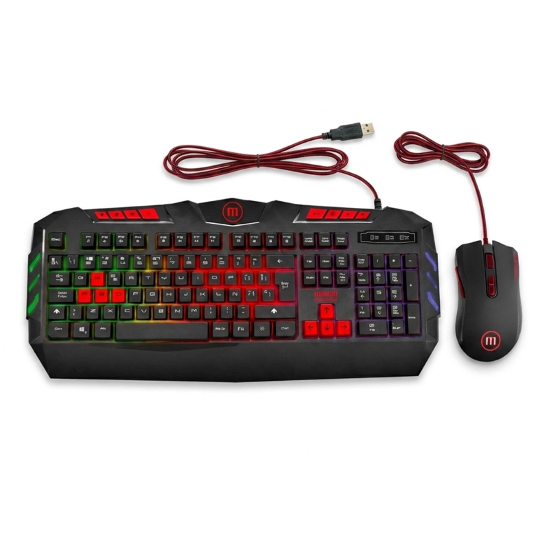 KIT TECLADO + MOUSE GAMER MAXELL RGB 3200DPI - 1