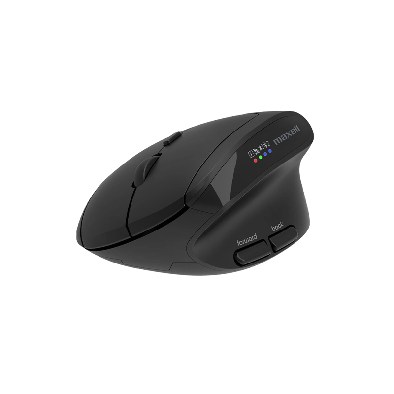 MOUSE VERTICAL BLUETOOTH ERGONOMICO MAXELL 2400 DPI  INALAMBRICO NEGRO - 1