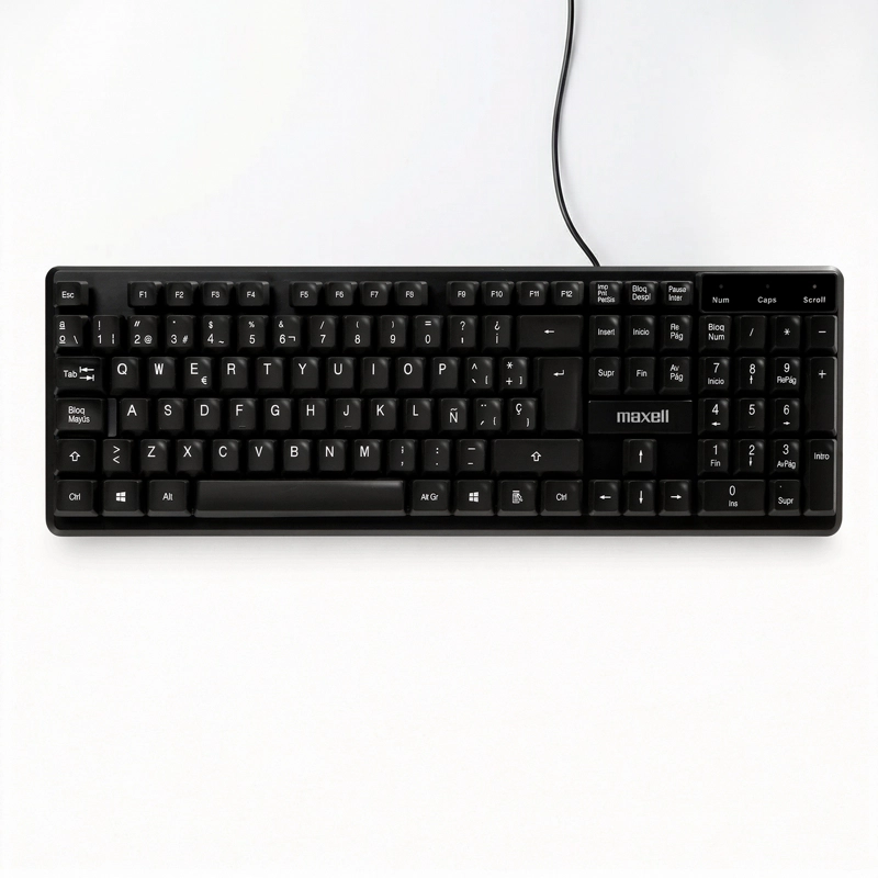 TECLADO BASICO MAXELL KB-80 CONECTOR USB NEGRO - 1