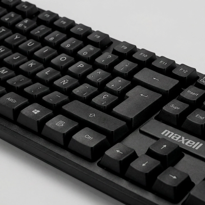 TECLADO BASICO MAXELL KB-80 CONECTOR USB NEGRO - 4