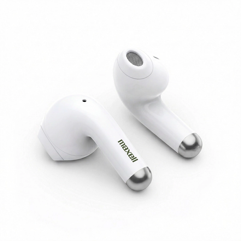 AUDIFONOS BLUETOOTH INALAMBRICOS MAXELL ELIO 12 HORAS BLANCO/VERDE - 3