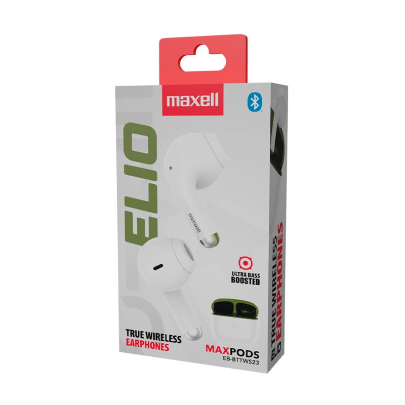 AUDIFONOS BLUETOOTH INALAMBRICOS MAXELL ELIO 12 HORAS BLANCO/VERDE - 6