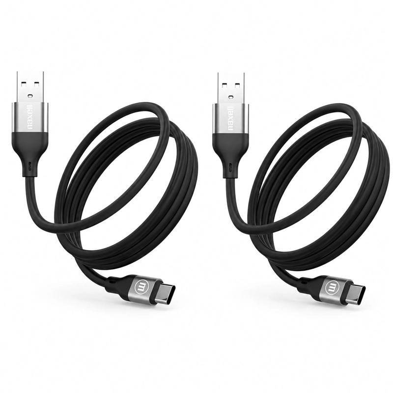 PACK 2 CABLE CARGA RAPIDA 60W USB A USB TIPO C MAXELL 1.2M - 2