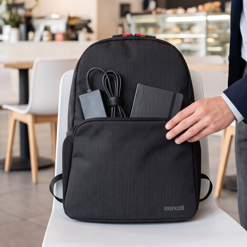 MOCHILA NOTEBOOK 15.6 PULGADAS MAXELL ULTRALIGERA CON FUNDA ACOLCHADA - 6