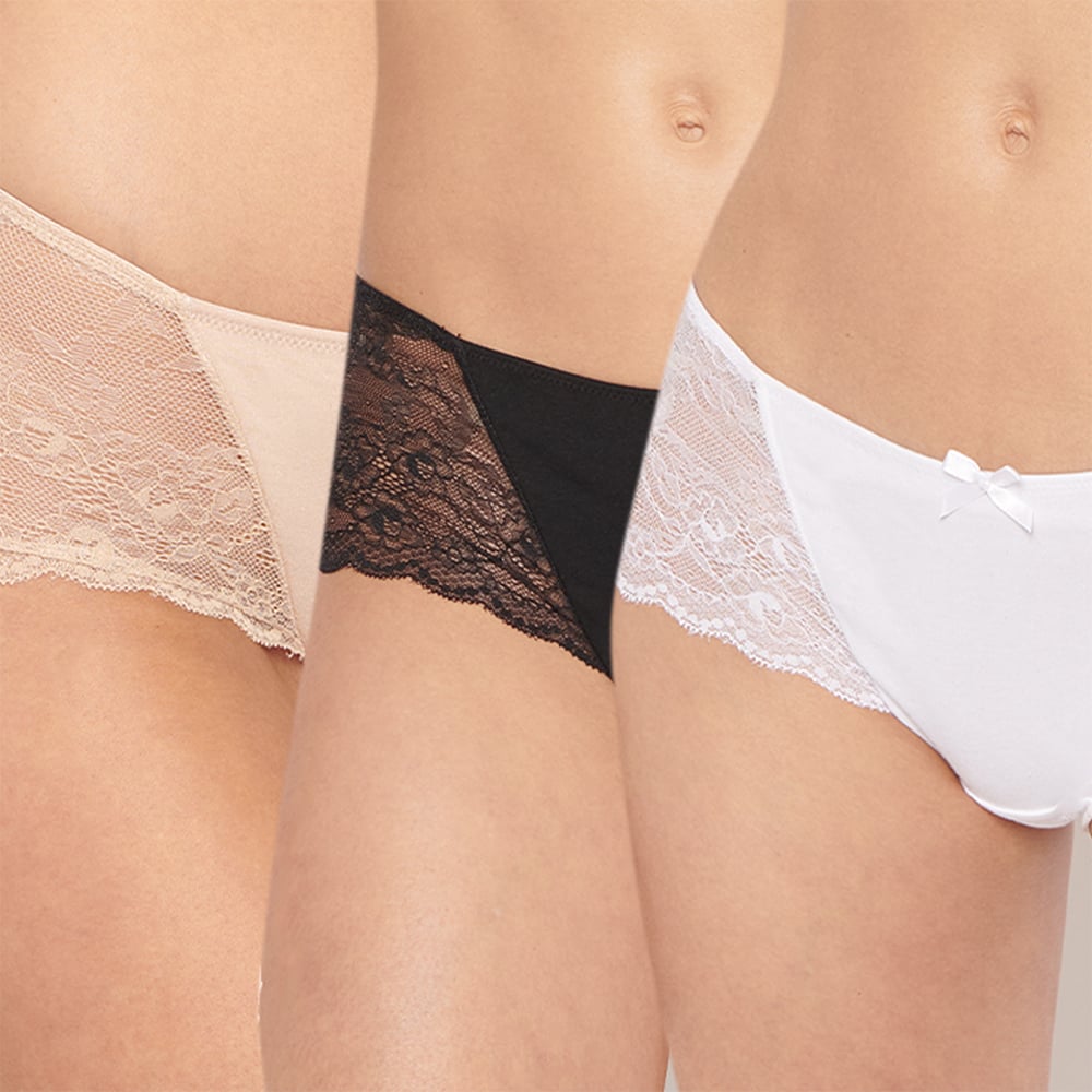 PACK X3 PANTALETAS MUJER INTIME 8213009 - 1