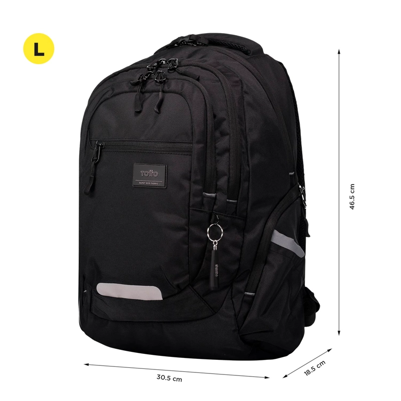 MOCHILA URBANA PORTA NOTEBOOK EUFRATES NEGRO - 3