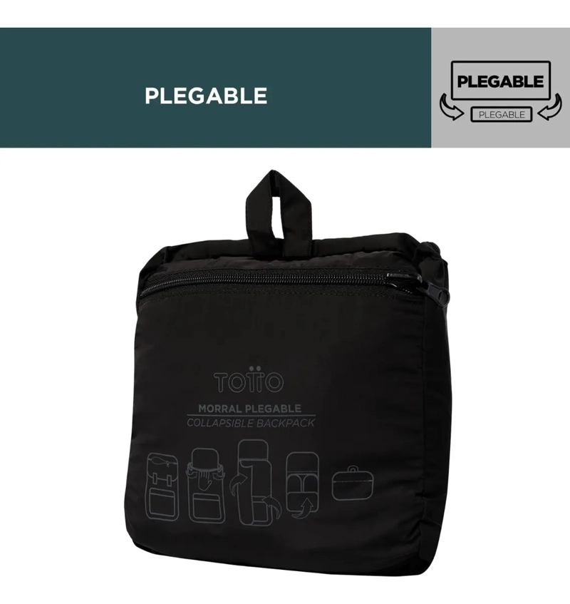 Mochila Totto Urbana Plegable y para Viaje Tamaño Mediano Para Laptop 13 Pulgadas - 5