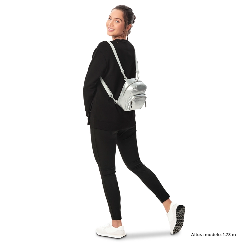 MOCHILA URBANA YUEN GRIS - 2