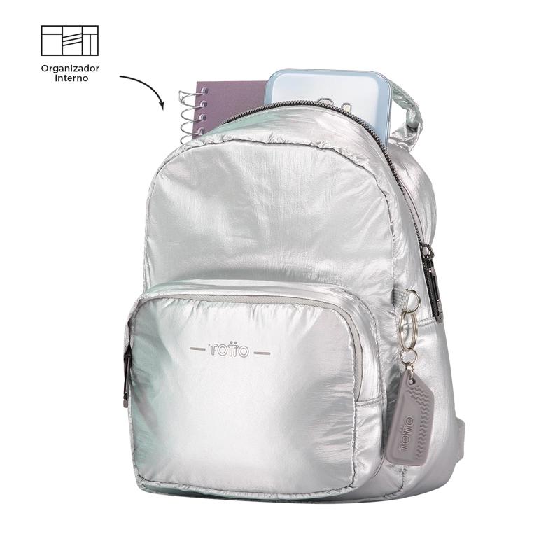 MOCHILA URBANA YUEN GRIS - 6
