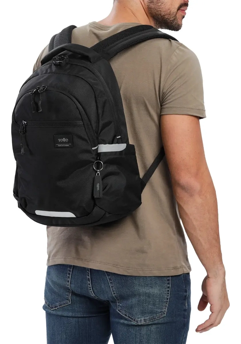 MOCHILA VIAJE TOTTO MISISIPI GRANDE NEGRO - 8