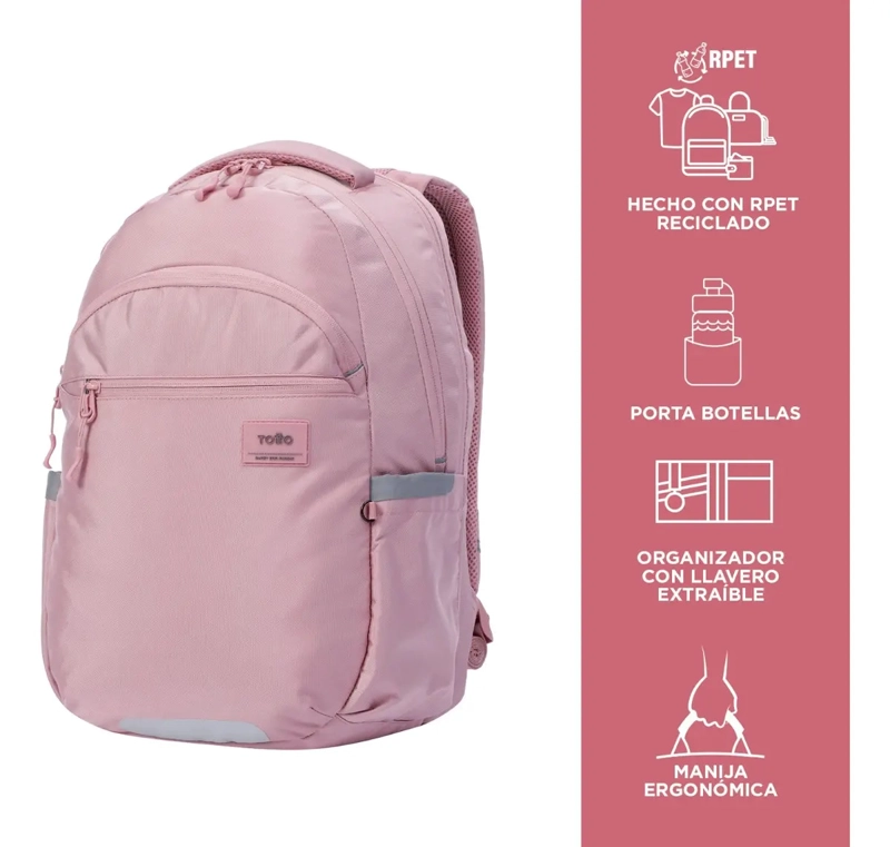 MOCHILA NOTEBOOK URBANA TOTTO MUJER IND241 - ANTIROBO RPET - 3