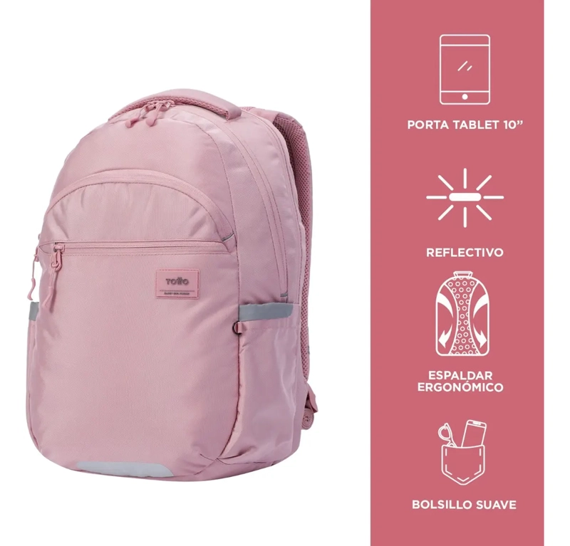MOCHILA NOTEBOOK URBANA TOTTO MUJER IND241 - ANTIROBO RPET - 4
