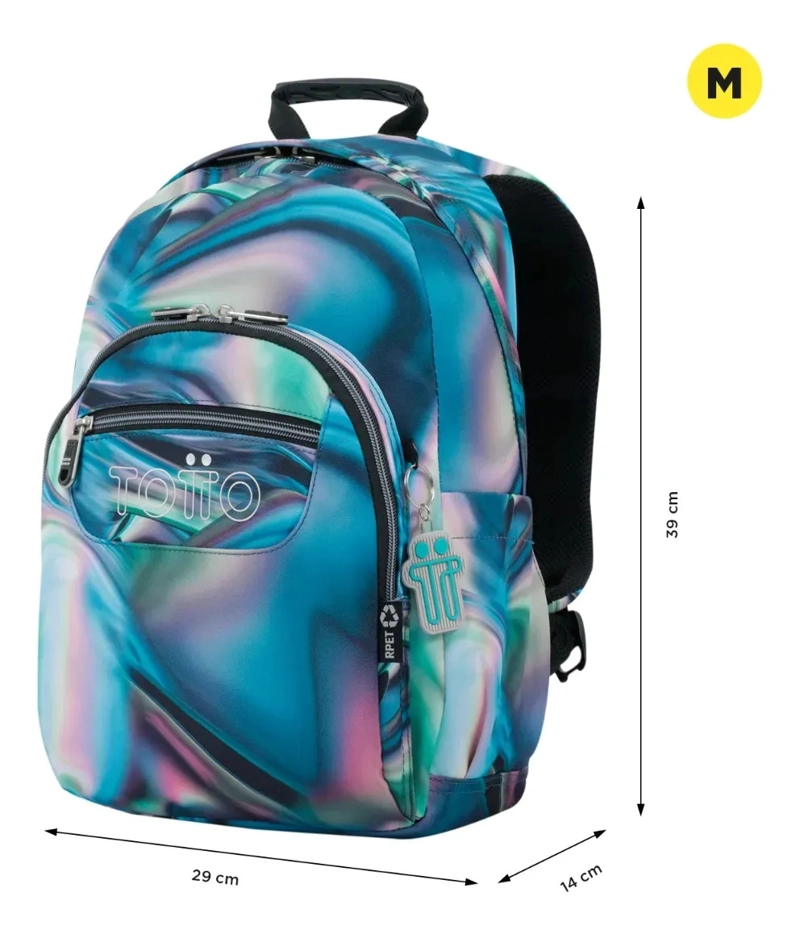 MOCHILA ESCOLAR GOMMAS RPET VERDE ZEFIRO - 2