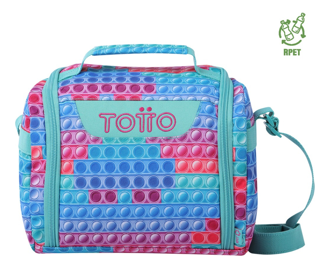 TOTTO LONCHERA TÉRMICA ESCOLAR NIÑA RPET IMPERMEABLE ECO007 - 1