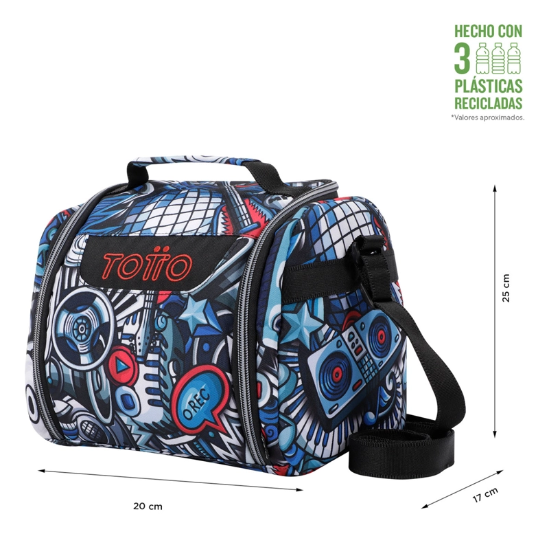TOTTO LONCHERA TE RMICA ESCOLAR NIÑO RPET IMPERMEABLE ECO007 - 5