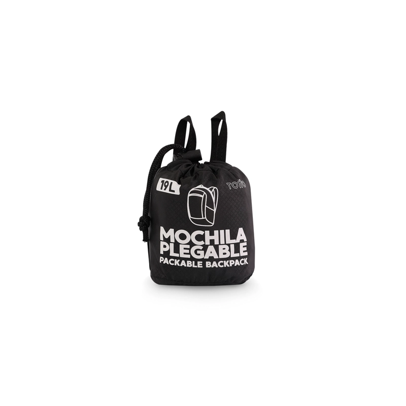 MOCHILA PLEGABLE TROKER M NEGRO/BLACK - 2